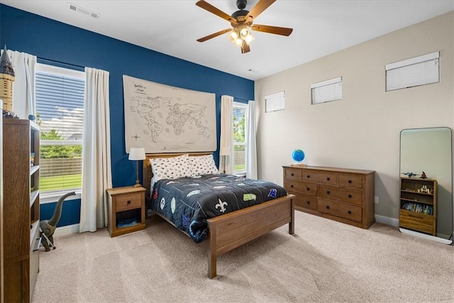 1200 Birkshire Cir, Cave Springs, AR 72718 - bedroom with carpet flooring and a ceiling fan