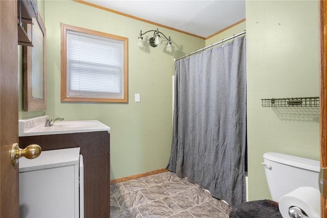 702 E Argyle, Harrison, AR 72601 - bathroom featuring vanity and crown molding