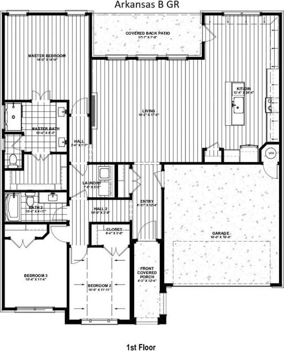 5906 SW Chiefs Rd, Bentonville, AR 72713 - view of floor plan / room layout
