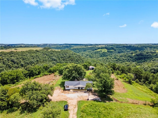 9402 Stone Ln, Omaha, AR 72662 - view from above of property with a forest