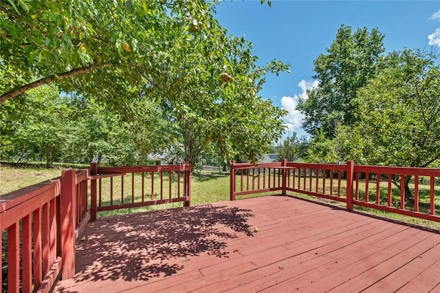 15654 Hickory Ln, Lowell, AR 72745 - view of wooden deck