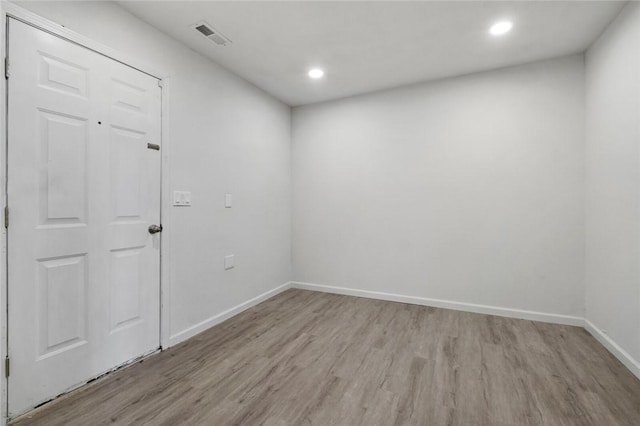 15654 Hickory Ln, Lowell, AR 72745 - spare room with light wood finished floors and recessed lighting