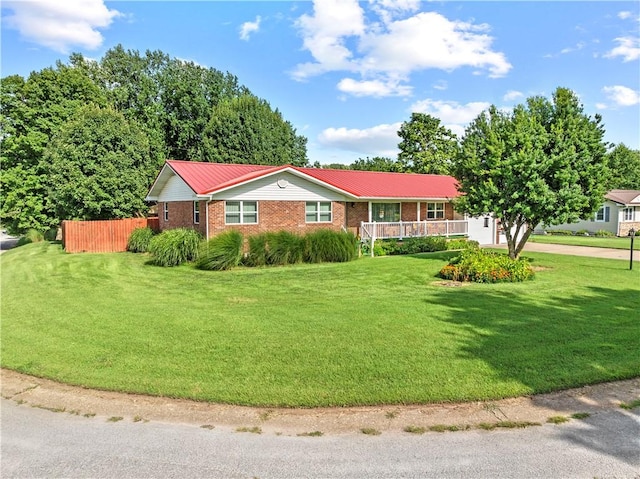 89 Creekview Rd, Harrison, AR 72601 - ranch-style home with brick siding and a metal roof
