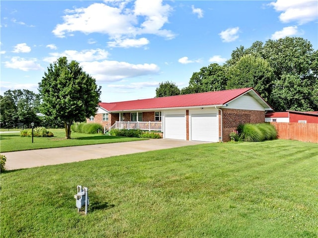 89 Creekview Rd, Harrison, AR 72601 - single story home featuring brick siding, an attached garage, concrete driveway, and a metal roof
