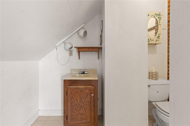 625 W College Ave, Harrison, AR 72601 - half bath with vanity and tile patterned floors