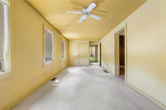 625 W College Ave, Harrison, AR 72601 - unfurnished room with a ceiling fan and light colored carpet