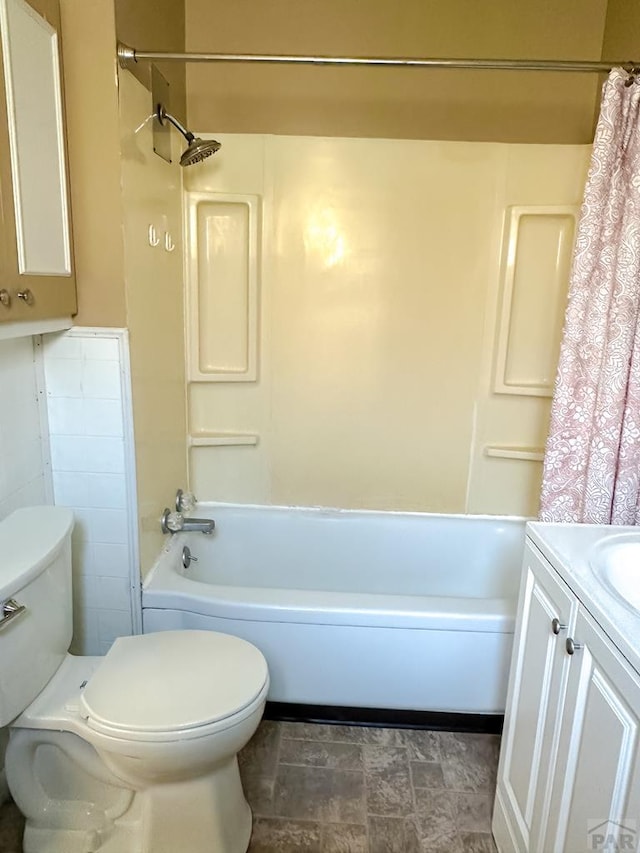 1202 Belleview Ave, La Junta, CO 81050 - bathroom with shower / bath combo with shower curtain and vanity