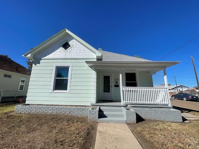 1202 Belleview Ave, La Junta, CO 81050 - view of front of property featuring covered porch