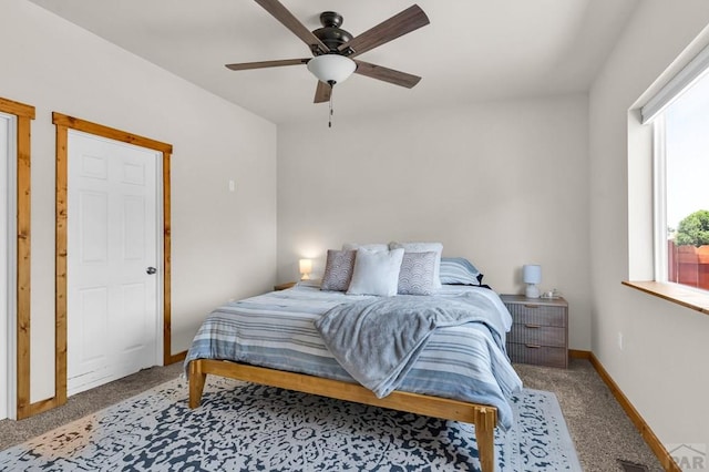 349-351 W Buttercup Way, Pueblo West, CO 81007 - bedroom featuring a ceiling fan and carpet floors