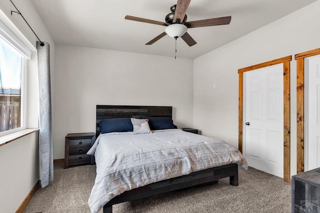 349-351 W Buttercup Way, Pueblo West, CO 81007 - carpeted bedroom with ceiling fan