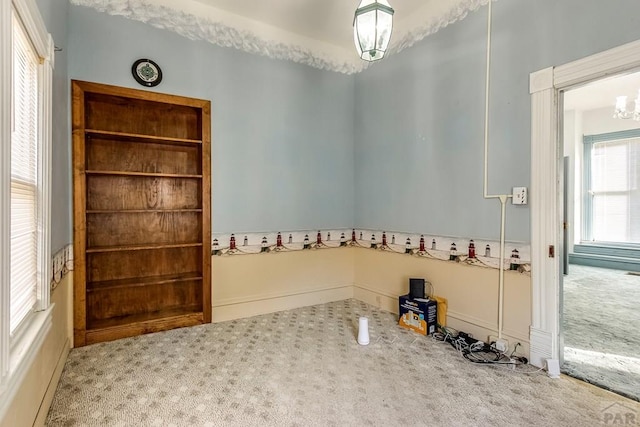 1708 Alta St, Trinidad, CO 81082 - carpeted spare room featuring a chandelier