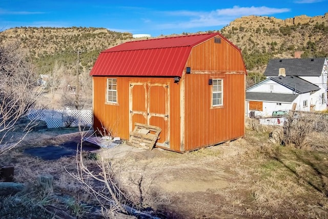 1708 Alta St, Trinidad, CO 81082 - view of shed featuring a mountain view