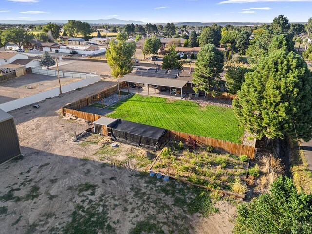 bird's eye view with a residential view