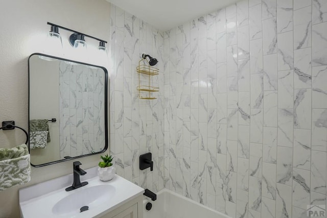 1709 Henry Ave, Pueblo, CO 81005 - full bath featuring vanity and washtub / shower combination