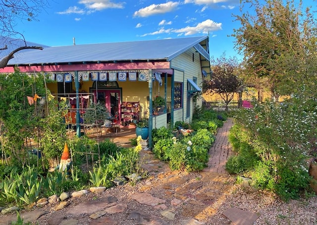 134 E Virginia St, La Veta, CO 81055 - view of front of home featuring french doors