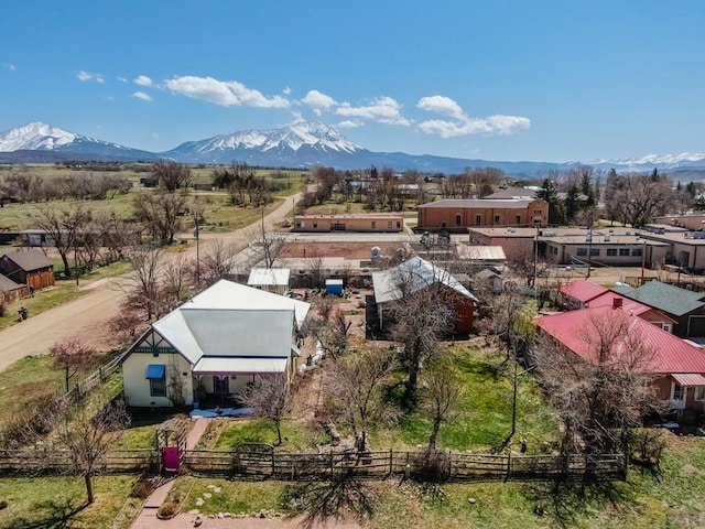 134 E Virginia Ave, La Veta, CO 81055 - bird's eye view featuring a mountain view
