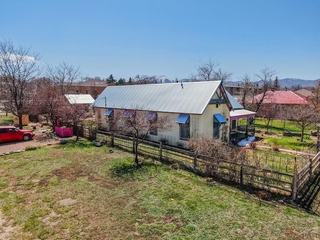 134 E Virginia St, La Veta, CO 81055 - view of side of property with a metal roof
