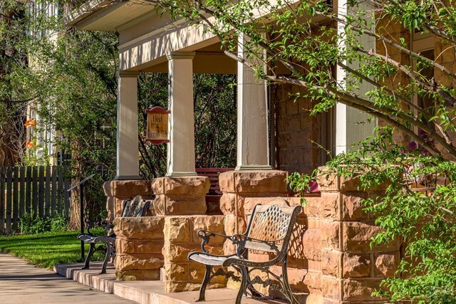 314 S Main St, La Veta, CO 81055 - view of patio / terrace featuring fence