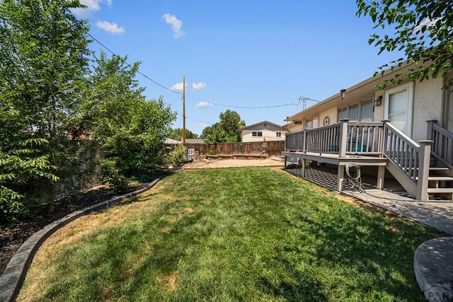 67 Macarthur Rd, Pueblo, CO 81001 - fenced backyard with a deck