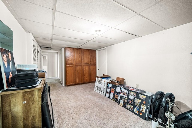 67 Macarthur Rd, Pueblo, CO 81001 - office area with light colored carpet and a paneled ceiling