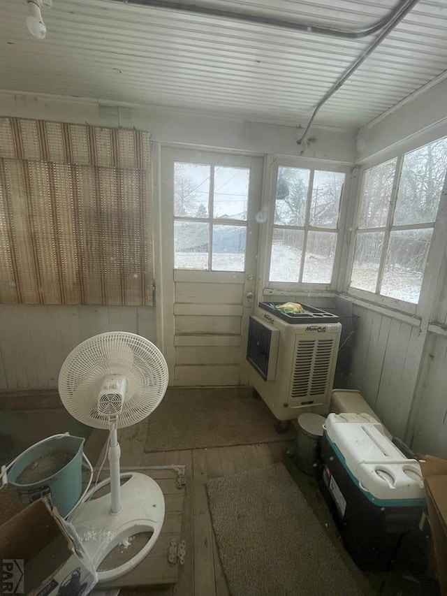 view of sunroom