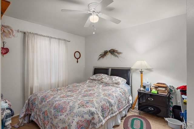 2306 Cortez Rd, Pueblo, CO 81003 - carpeted bedroom featuring a ceiling fan