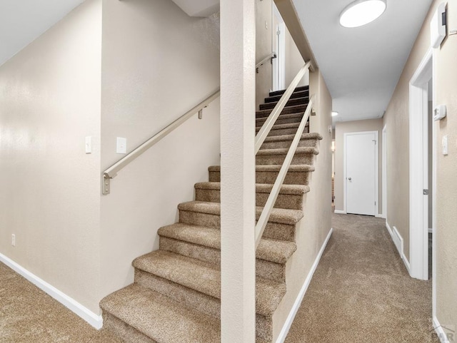 760 Crystal Ln, Pueblo, CO 81006 - stairs with carpet and baseboards