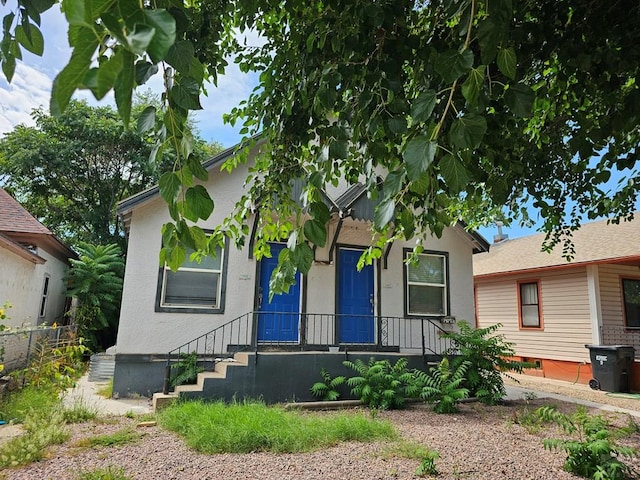 view of front of property with stucco siding