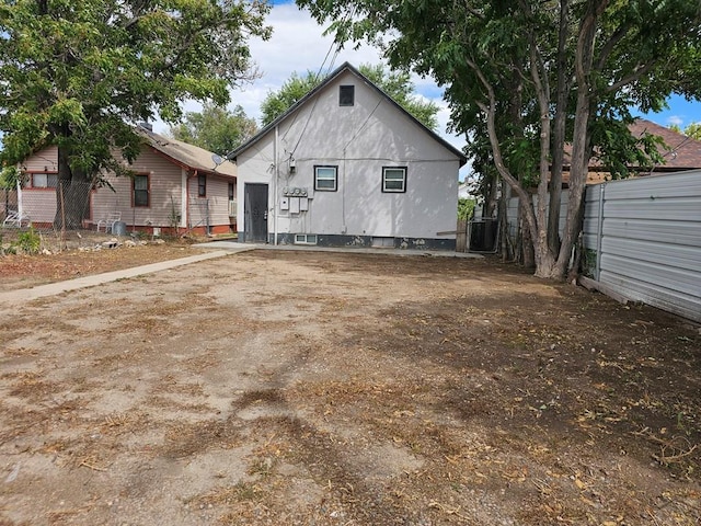 exterior space with fence