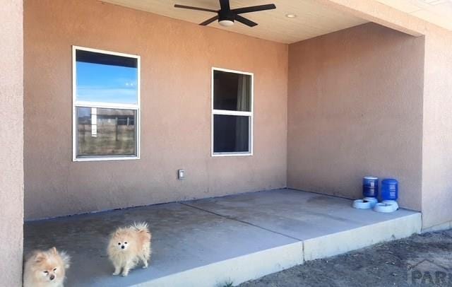 1710 N Wild Bill Hickock Dr, Pueblo West, CO 81007 - view of patio featuring a ceiling fan