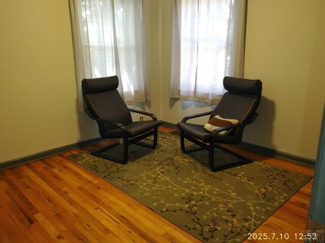2701 Franklin Ave, Pueblo, CO 81003 - living area featuring wood finished floors and baseboards