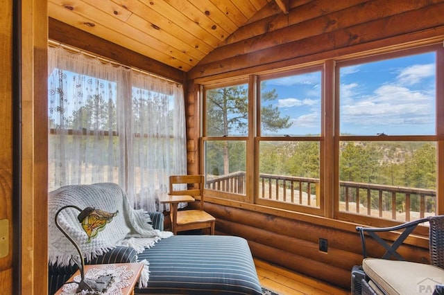 view of sunroom