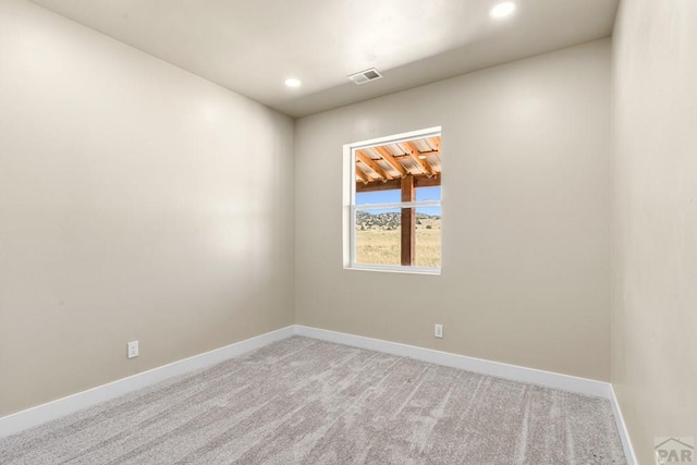 332 Yellow Bird Rd, Rye, CO 81069 - spare room with light colored carpet and recessed lighting