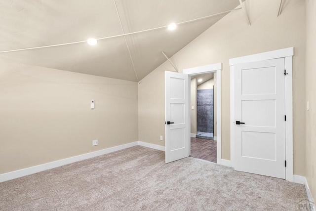 332 Yellow Bird Rd, Rye, CO 81069 - additional living space featuring carpet flooring and lofted ceiling
