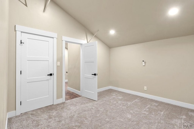 332 Yellow Bird Rd, Rye, CO 81069 - bonus room featuring lofted ceiling, carpet flooring, and recessed lighting