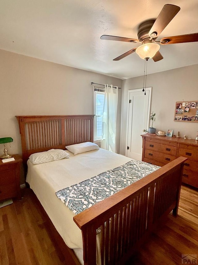 629 Gaylord Ave, Pueblo, CO 81004 - bedroom with wood finished floors and ceiling fan