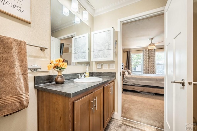 999 Fortino Blvd Unit 33, Pueblo, CO 81008 - ensuite bathroom featuring vanity, connected bathroom, and crown molding