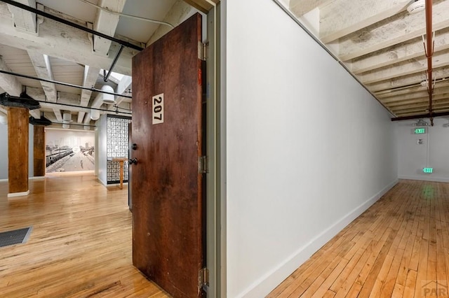 201 Lamkin St Unit 207, Pueblo, CO 81003 - corridor with light wood finished floors