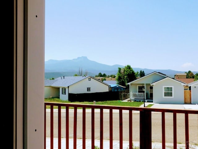 exterior space featuring a residential view