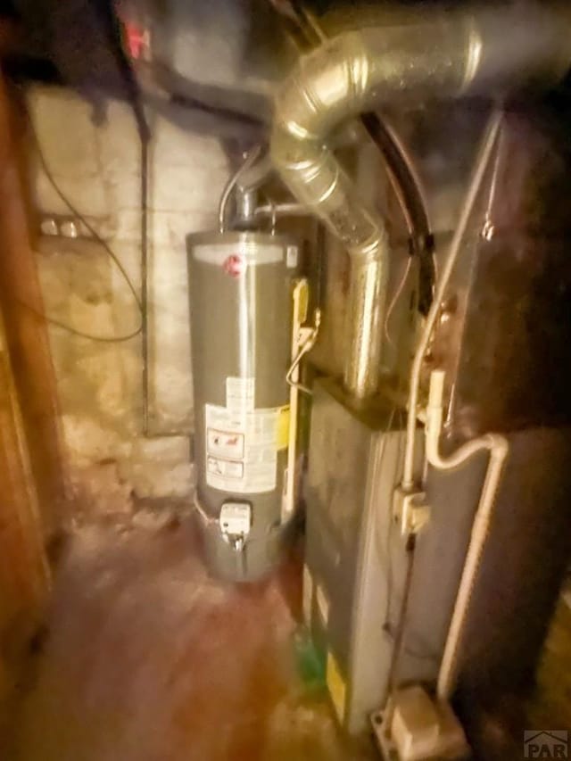 utilities featuring gas water heater