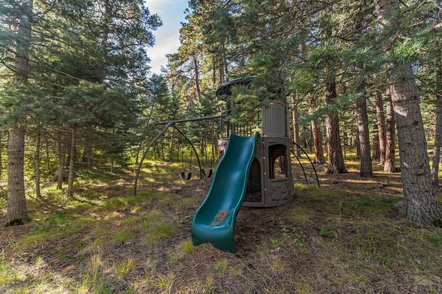 view of jungle gym