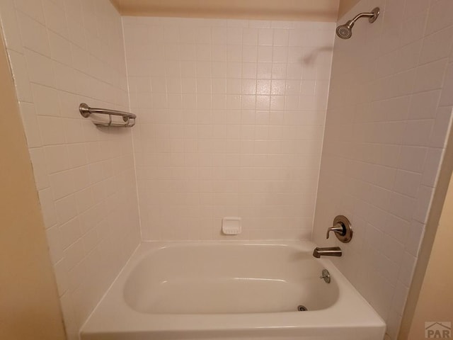 bathroom featuring bathtub / shower combination