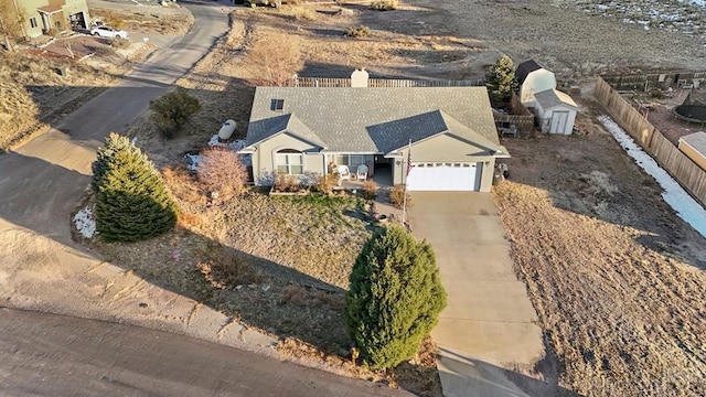 birds eye view of property