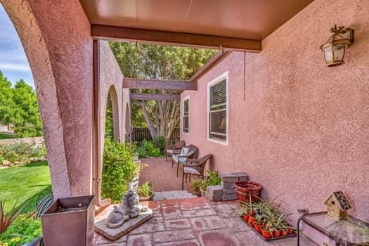 view of patio with fence