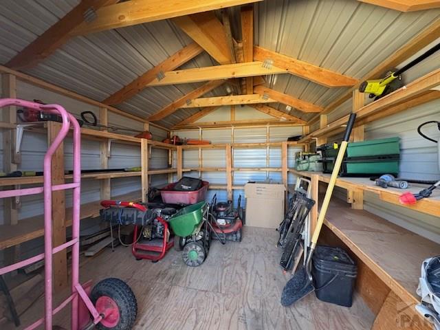 storage area featuring a garage