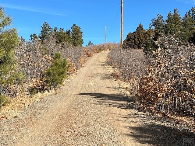 view of road