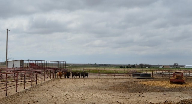 22661 Rd 24, La Junta, CO 81050 - view of yard with an exterior structure, an enclosed area, and a rural view