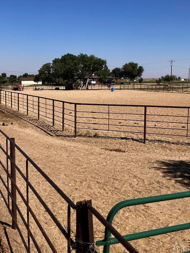 22661 Rd 24, La Junta, CO 81050 - view of yard featuring an enclosed area and a rural view