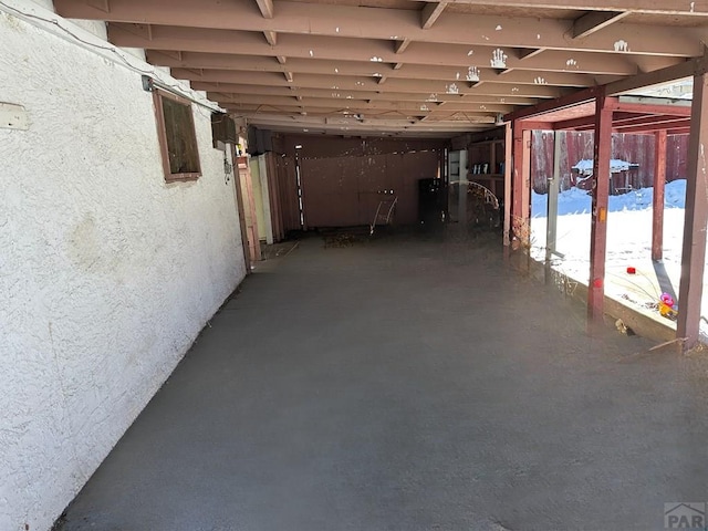 900 Van Buren St, Pueblo, CO 81004 - below grade area with a textured wall
