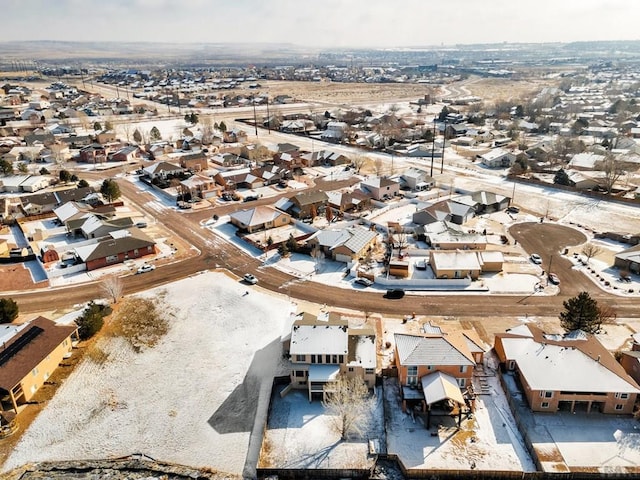 bird's eye view featuring a residential view